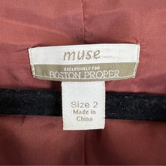 Muse for Boston Proper | Multi Colored Pattern Boho Blazer Festival Jacket 2 - Picture 4 of 7